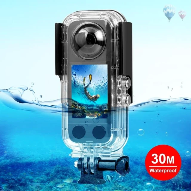Alt view image 8 of 14 - For Insta360 X3 PULUZ 30m Underwater Waterproof Housing Case