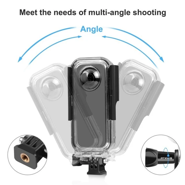 Alt view image 10 of 14 - For Insta360 X3 PULUZ 30m Underwater Waterproof Housing Case