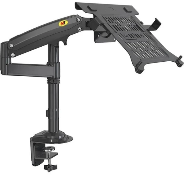 Alt view image 9 of 14 - NB H100-FP For 10-17 inch Gas Spring Mechanism Full Motion Arm VESA Board Desktop Laptop Bracket NB H100-FP