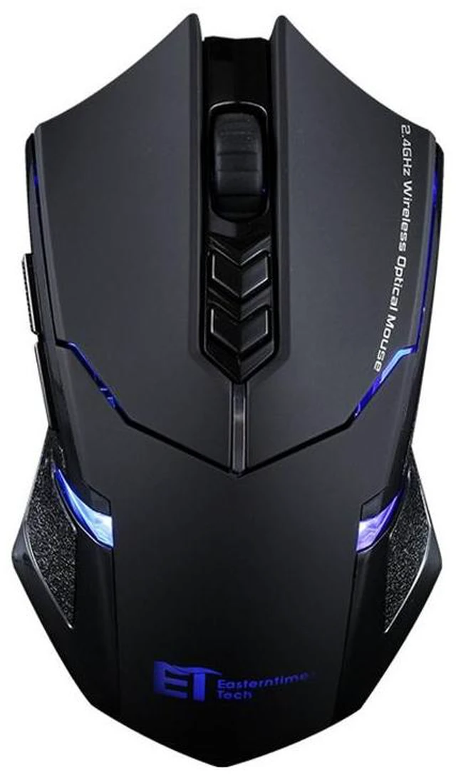Alt view image 8 of 14 - ET X-08 7-keys 2400DPI 2.4G Wireless Mute Gaming Mouse with USB Receiver & Colorful Backlight