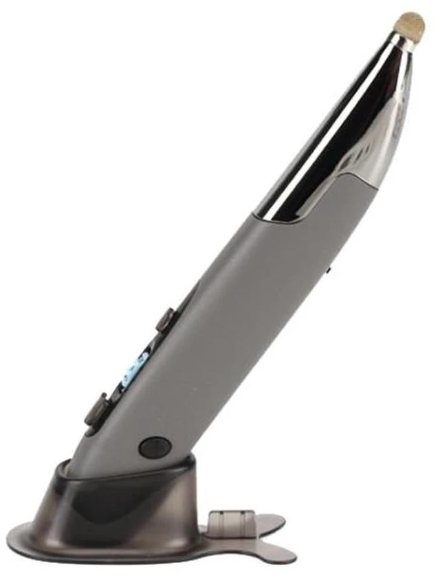 Alt view image 8 of 14 - PR-A19 2.4GHz Wireless Charging Bluetooth Mouse Pen Type Shining Quiet Mouse(Silver Gray) - OEM