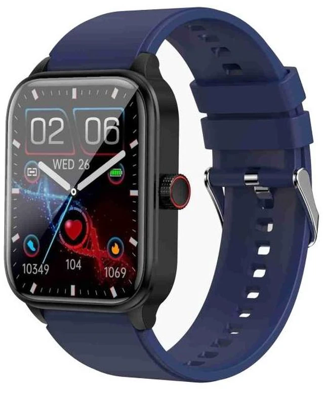 Alt view image 8 of 14 - ET540 1.91 inch IP67 Waterproof Silicone Band Smart Watch, Support ECG / Non-invasive Blood Glucose Measurement ET540 (Blue) (Blue) Black