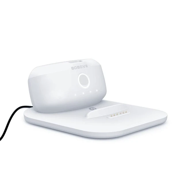 Alt view image 7 of 12 - BOBOVR Twin Charger Station Magnetic Charging Dock for Quest 3 Head Strap B2 Battery Pack