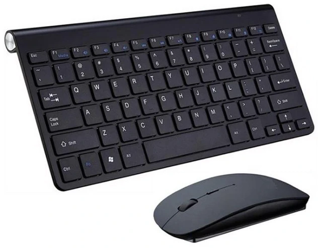 Alt view image 8 of 14 - USB External Notebook Desktop Computer Universal Mini Wireless Keyboard Mouse, Style:Keyboard and Mouse Set Keyboard and Mouse Set (Black )