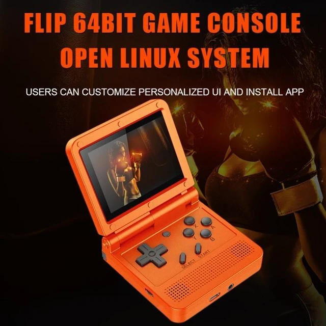 Alt view image 10 of 14 - Powkiddy V90 3.0 inch IPS Screen 64-bit Retro Handheld Game Console with 16GB Memory (Black)