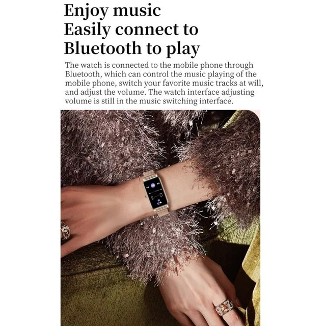 Alt view image 14 of 14 - ZX19 1.45 inch HD Screen Bluetooth 5.0 IP68 Waterproof Women Smart Watch, Support Sleep Monitor / Menstrual Cycle Reminder / Heart Rate Monitor / Blood Oxygen Monitoring, Style: Steel Strap