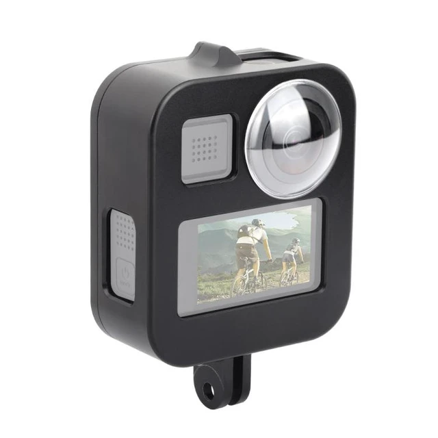 Alt view image 8 of 14 - PULUZ Housing Shell CNC Aluminum Alloy Protective Cage for GoPro Max(Black)