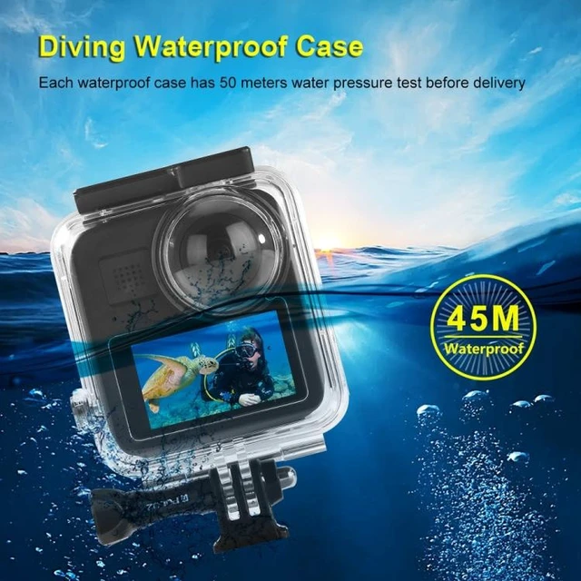 Alt view image 12 of 14 - PULUZ 45m Underwater Waterproof Housing Diving Case for GoPro MAX, with Buckle Basic Mount & Screw