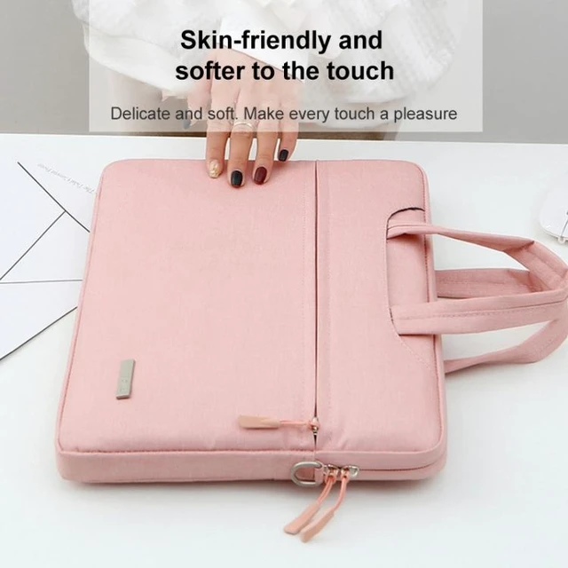 Alt view image 12 of 14 - Handbag Laptop Bag Inner Bag with Shoulder Strap, Size:15.6 inch 15.6 inch (Pink)