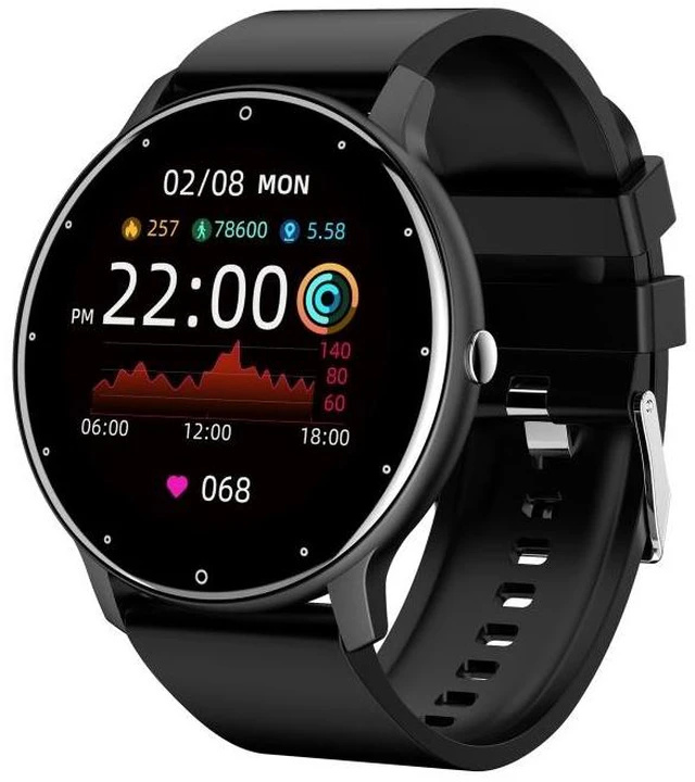 Alt view image 8 of 14 - ZL02 1.28 inch Touch Screen IP67 Waterproof Smart Watch, Support Blood Pressure Monitoring / Sleep Monitoring / Heart Rate Monitoring (Black)