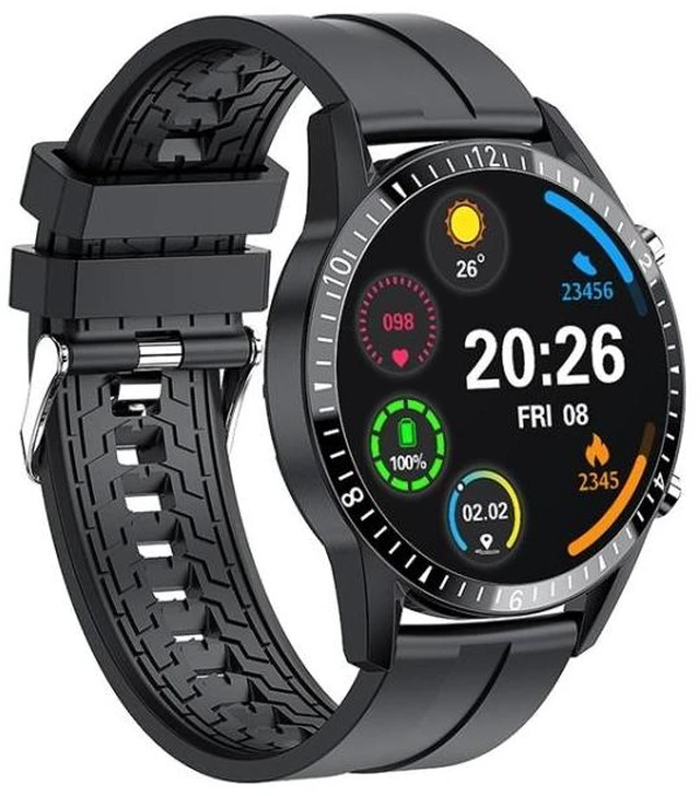 Alt view image 8 of 14 - I9 1.5 Inch Heart Rate/Blood Pressure/Blood Oxygen Monitoring Watch, Color: Black Black