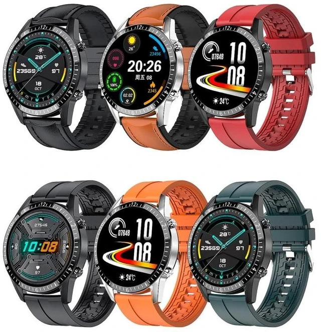 Alt view image 9 of 14 - I9 1.5 Inch Heart Rate/Blood Pressure/Blood Oxygen Monitoring Watch, Color: Black Black