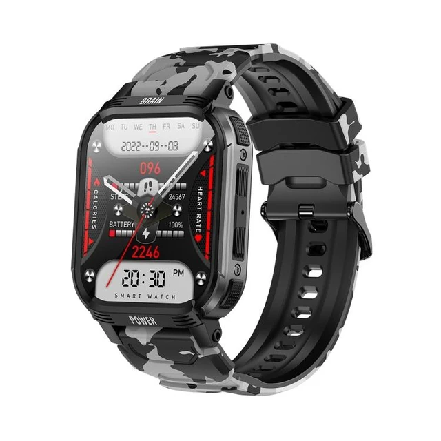 Alt view image 8 of 14 - LEMFO LT08 1.85 inch TFT Screen Smart Watch Supports Bluetooth Calls (Gun Black)