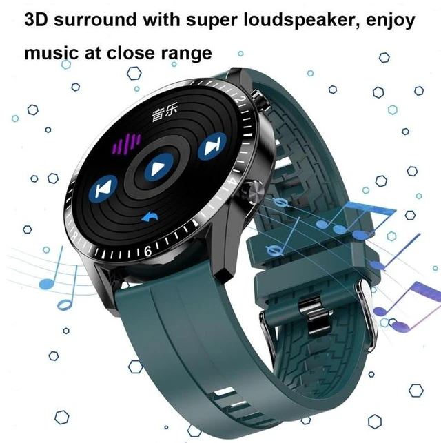 Alt view image 13 of 14 - I9 1.5 Inch Heart Rate/Blood Pressure/Blood Oxygen Monitoring Watch, Color: Black Black