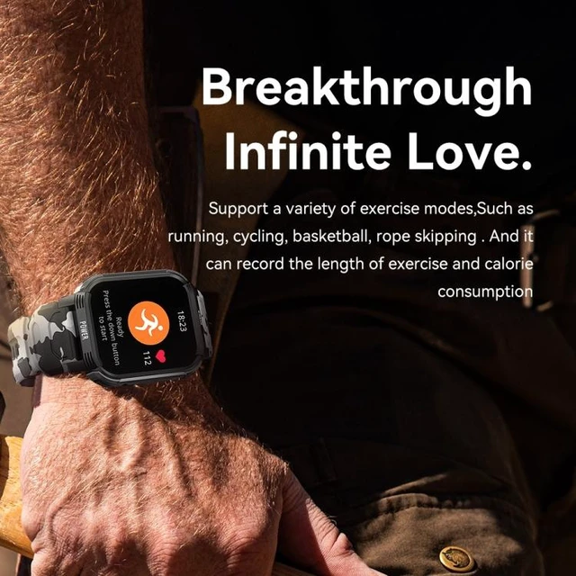 Alt view image 10 of 14 - LEMFO LT08 1.85 inch TFT Screen Smart Watch Supports Bluetooth Calls (Gun Black)