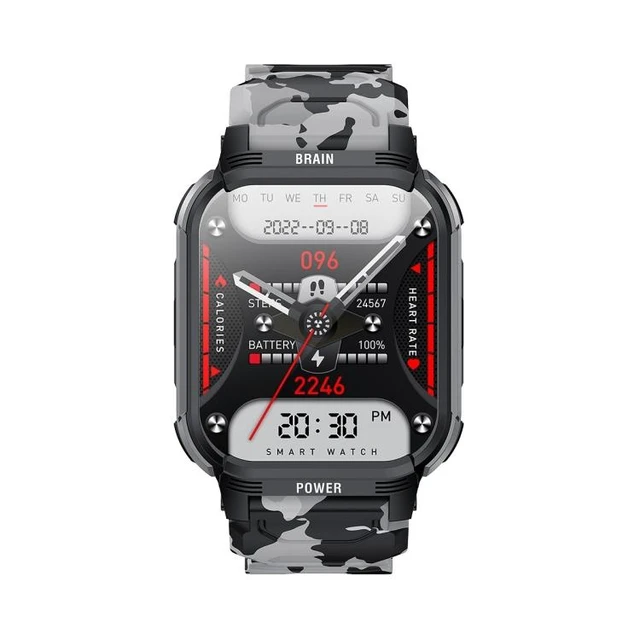 Alt view image 13 of 14 - LEMFO LT08 1.85 inch TFT Screen Smart Watch Supports Bluetooth Calls (Gun Black)
