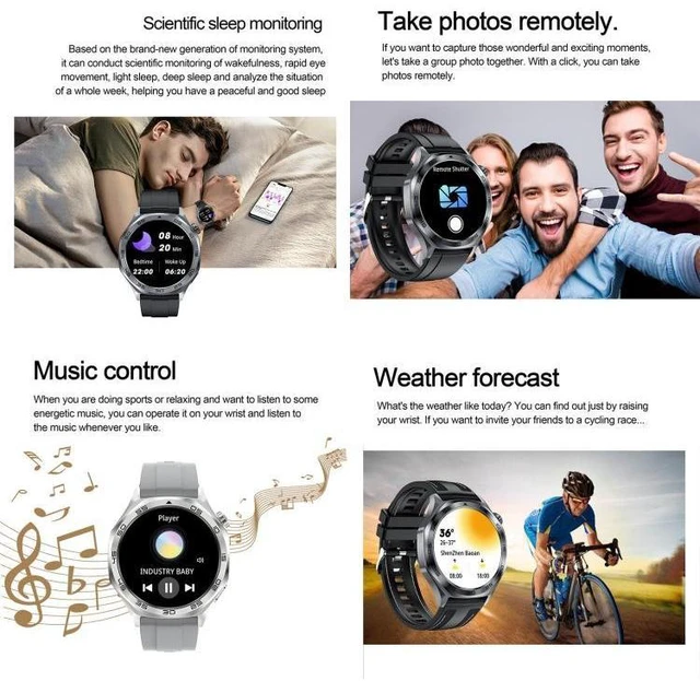 Alt view image 13 of 14 - AK83 BT Call Smart Watch, Support Blood Pressure / Heart Rate / Sports Health Monitoring Fitness Tracker (Steel 3-Bead Steel)