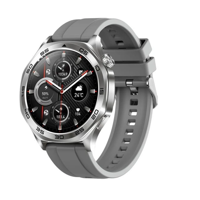 Alt view image 8 of 14 - AK83 BT Call Smart Watch, Support Blood Pressure / Heart Rate / Sports Health Monitoring Fitness Tracker (Steel Grey Silicone)