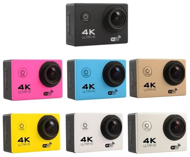 Alt view image 9 of 14 - F60 2.0 inch Screen 170 Degrees Wide Angle WiFi Sport Action Camera Camcorder with Waterproof Housing Case, Support 64GB Micro SD Card (Gold)
