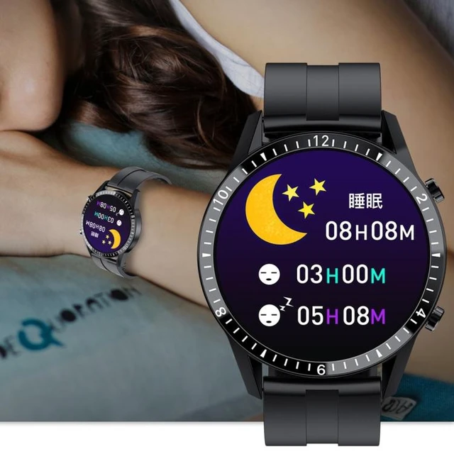 Alt view image 14 of 14 - I9 1.5 Inch Heart Rate/Blood Pressure/Blood Oxygen Monitoring Watch, Color: Black Steel Black Steel