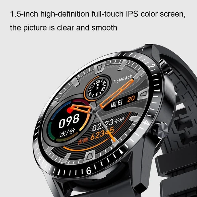 Alt view image 11 of 14 - I9 1.5 Inch Heart Rate/Blood Pressure/Blood Oxygen Monitoring Watch, Color: Black Steel Black Steel