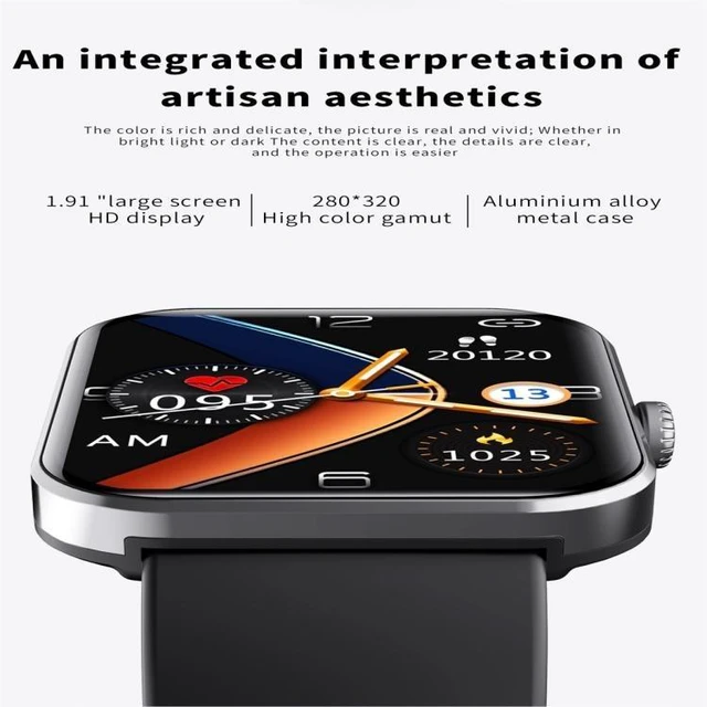 Alt view image 10 of 14 - F57L 1.91 inch Color Screen Smart Watch,Support Heart Rate Monitoring / Blood Pressure Monitoring (Pink)