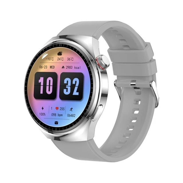 Alt view image 8 of 14 - LEMFO LF38 1.6 inch IPS Screen Silicone Strap Smart Watch Supports Blood Oxygen Monitoring (Silver)