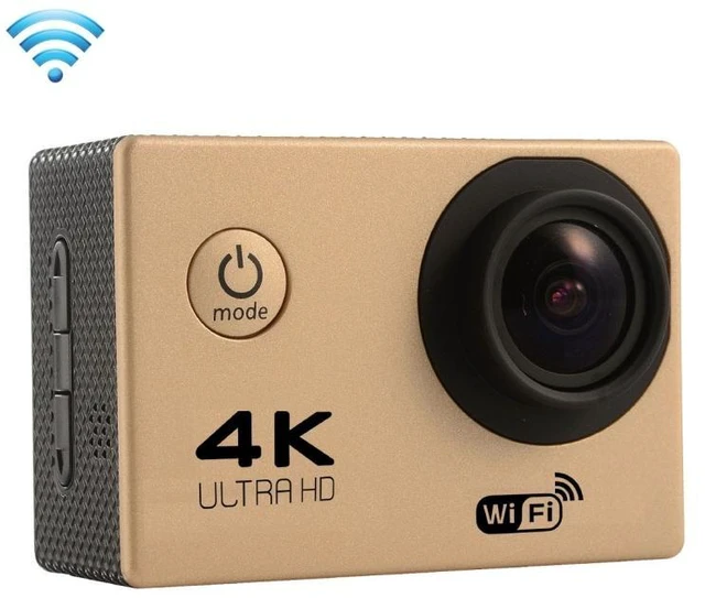 Alt view image 8 of 14 - F60 2.0 inch Screen 170 Degrees Wide Angle WiFi Sport Action Camera Camcorder with Waterproof Housing Case, Support 64GB Micro SD Card (Gold)