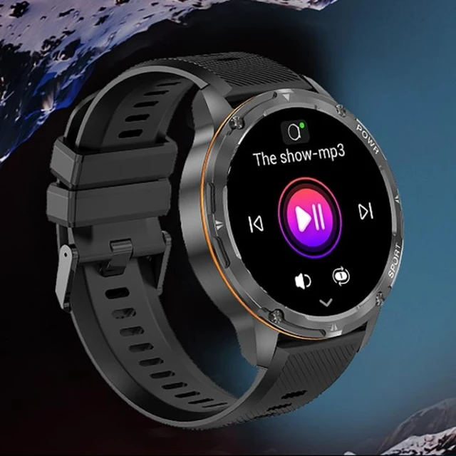 Alt view image 11 of 14 - LEMFO AK59 1.43 inch AMLOED Round Screen Steel Strap Smart Watch (Gold)