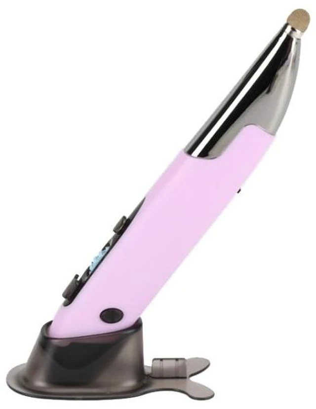 Alt view image 8 of 14 - PR-A19 2.4GHz Wireless Charging Bluetooth Mouse Pen Type Shining Quiet Mouse(Purple)