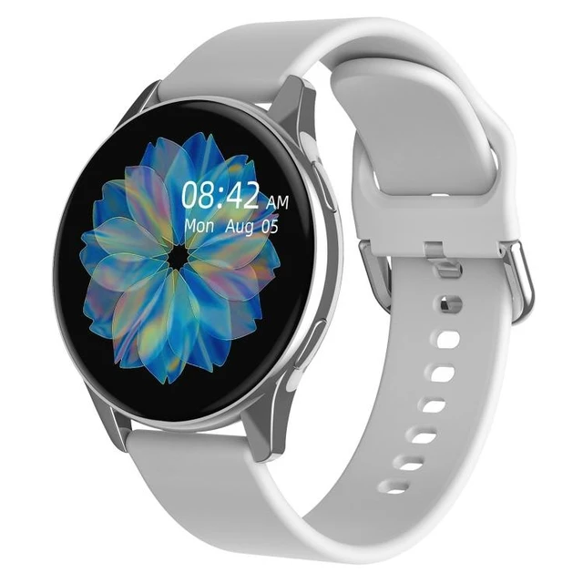 Alt view image 8 of 14 - Lokmat T2 Pro 1.28 inch IPS Touch Screen Waterproof Smart Watch, Support Heart Rate / Blood Pressure Monitor (Silver Grey)