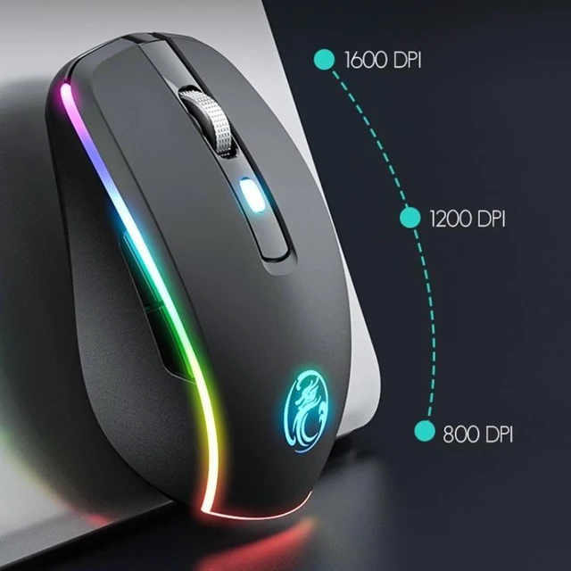 Alt view image 12 of 14 - iMICE G903 Bluetooth Dual Mode 6-key Silent Wireless Gaming Mouse(Silver)