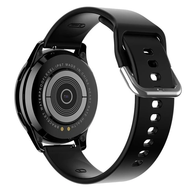 Alt view image 9 of 14 - Lokmat T2 Pro 1.28 inch IPS Touch Screen Waterproof Smart Watch, Support Heart Rate / Blood Pressure Monitor (Silver Grey)
