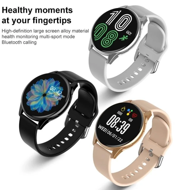 Alt view image 10 of 14 - Lokmat T2 Pro 1.28 inch IPS Touch Screen Waterproof Smart Watch, Support Heart Rate / Blood Pressure Monitor (Silver Grey)