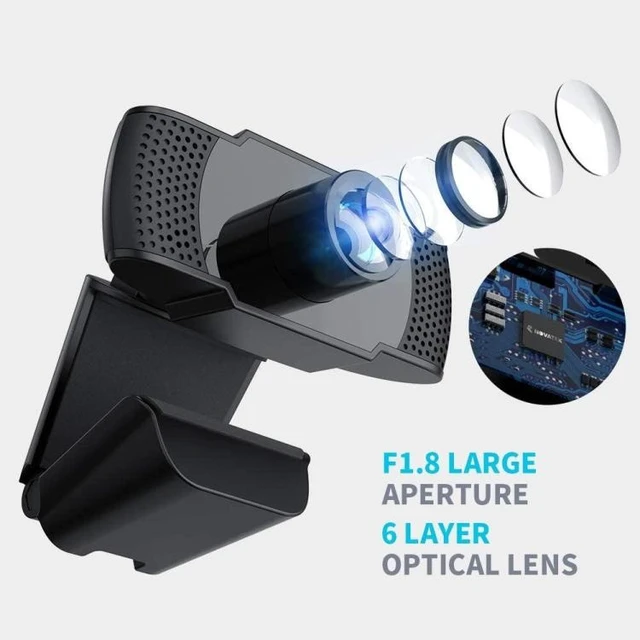 Alt view image 11 of 14 - HD 1080P Megapixels USB Webcam Camera CMOS Sensor with MIC for Computer PC Laptops