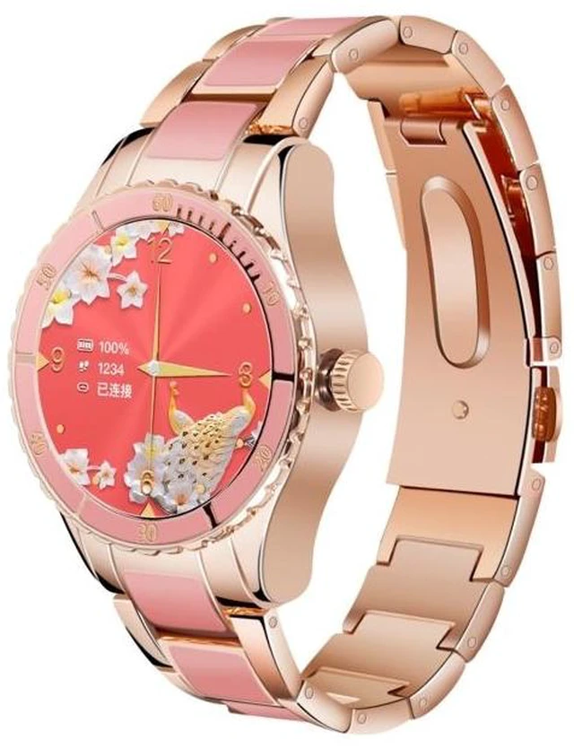 Alt view image 8 of 14 - Z73 1.09 inch Touch Screen Smart Bracelet, Support Sleep Monitoring / Heart Rate Monitoring / Voice Control / Women Menstrual Cycle Reminder (Pink)
