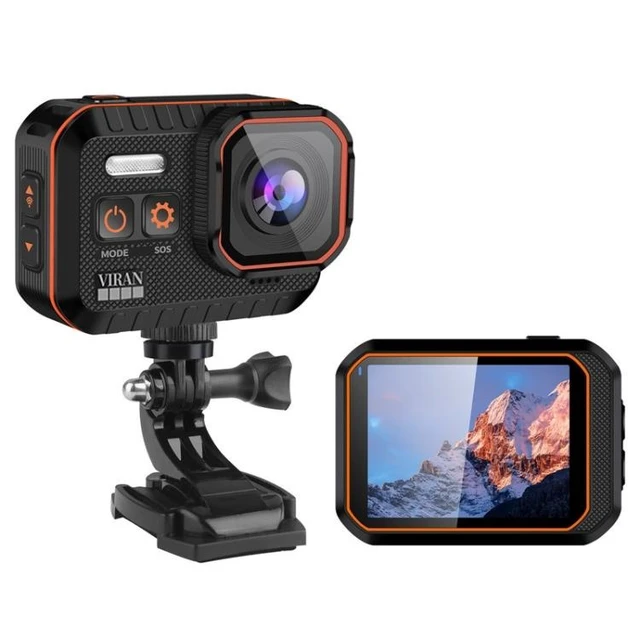 Alt view image 9 of 14 - SC002-12 4K Outdoor Sports Camera WiFi Diving Waterproof Mini Camera Black (Black)
