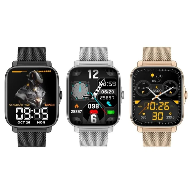Alt view image 9 of 14 - GT30 1.69 inch TFT Screen Smart Watch, Steel Bnad IP67 Waterproof Support Bluetooth Call / Multiple Sports Modes Steel Bnad (Silver)