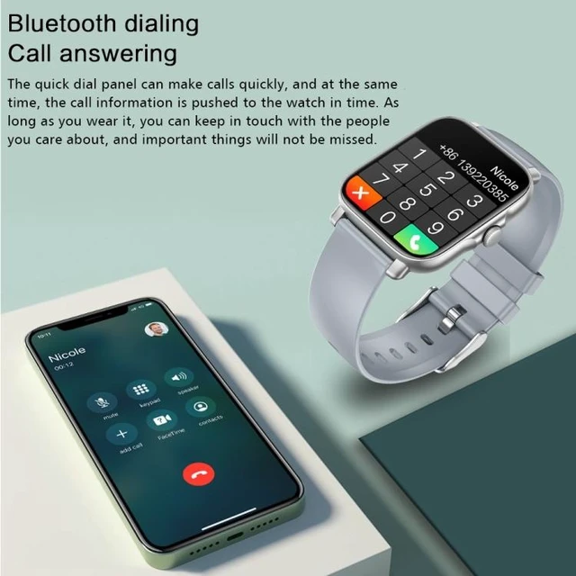 Alt view image 11 of 14 - GT30 1.69 inch TFT Screen Smart Watch, Steel Bnad IP67 Waterproof Support Bluetooth Call / Multiple Sports Modes Steel Bnad (Silver)