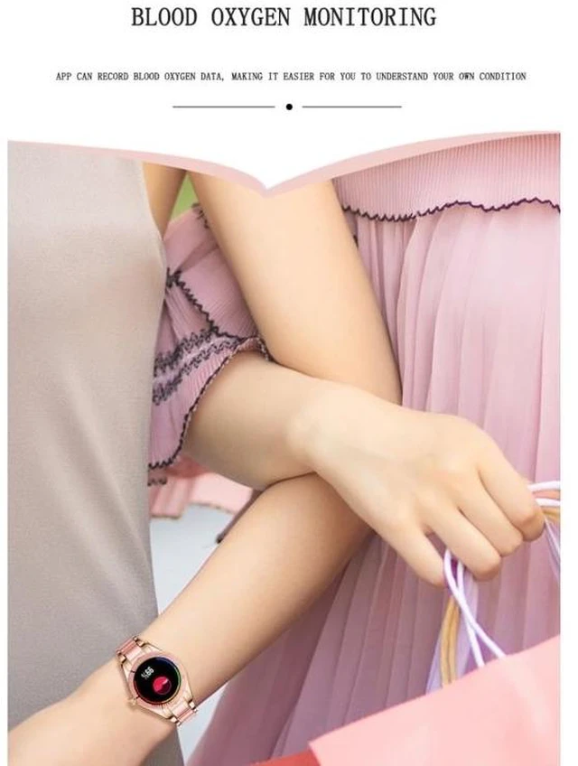 Alt view image 12 of 14 - Z73 1.09 inch Touch Screen Smart Bracelet, Support Sleep Monitoring / Heart Rate Monitoring / Voice Control / Women Menstrual Cycle Reminder (Pink)