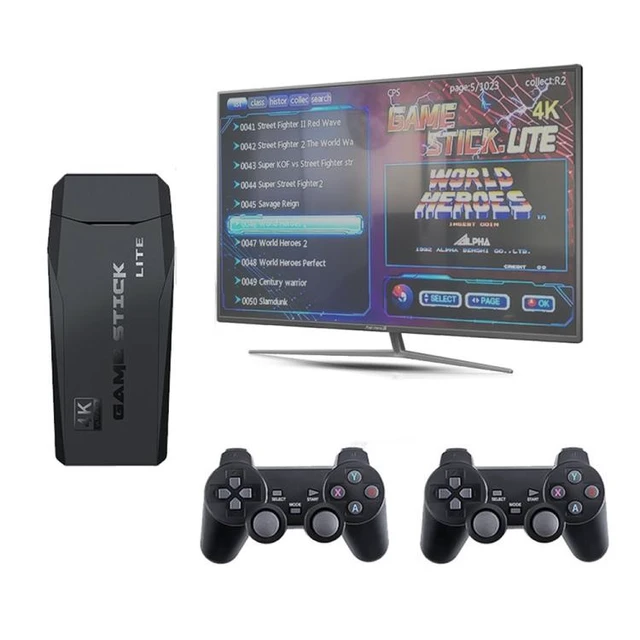 Alt view image 8 of 14 - M8 Wireless HDMI Arcade Game Home TV Mini Game Machine with 2 x GamePads 64G Memory M8 64G (Wireless)