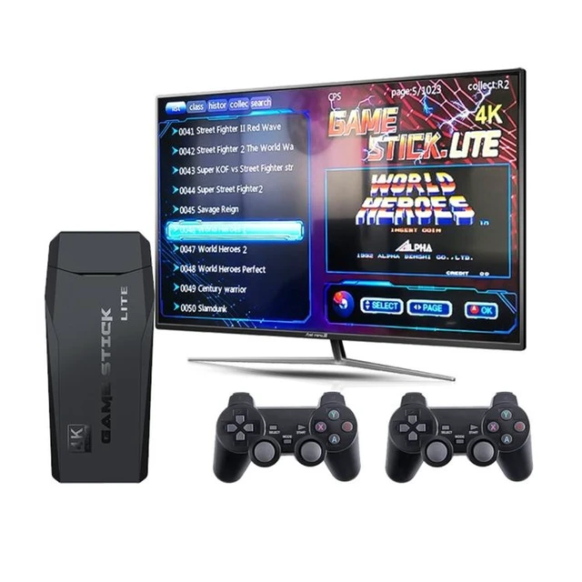 Alt view image 10 of 14 - M8 Wireless HDMI Arcade Game Home TV Mini Game Machine with 2 x GamePads 64G Memory M8 64G (Wireless)