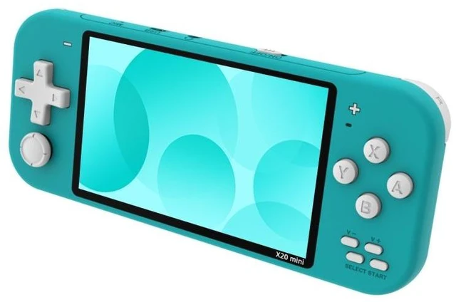 Alt view image 8 of 14 - X20 mini Classic Games Handheld Game Console with 4.3 inch Screen & 8GB Memory X20 mini / Green (Green)