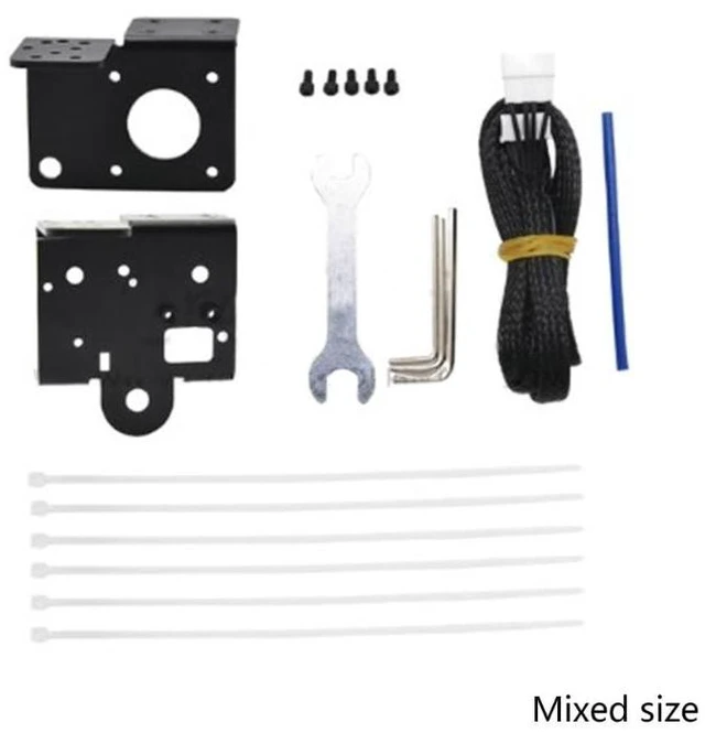 Alt view image 12 of 12 - 3D Printer Extruder Back Support Plate with Pulley for Ender 3 Metal Backplane(Backboard with caste)