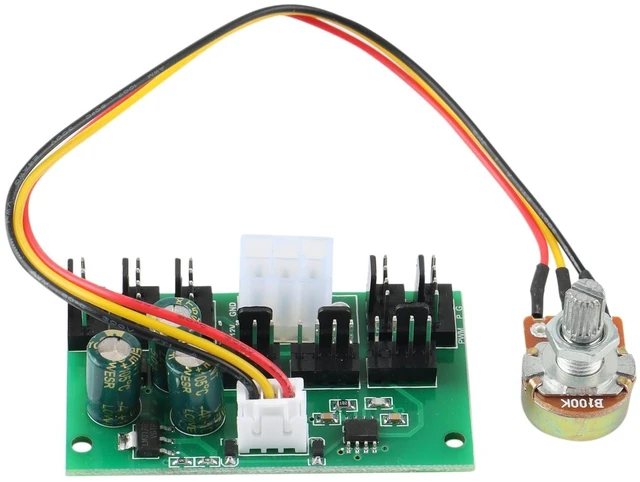 Alt view image 8 of 12 - 1Pcs Computer Case Miner Fan Speed Controller 8-Channel Fan Hub PWM High-Power Violent Fan Controller DC12V
