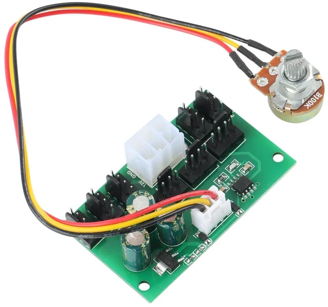 Alt view image 9 of 12 - 1Pcs Computer Case Miner Fan Speed Controller 8-Channel Fan Hub PWM High-Power Violent Fan Controller DC12V