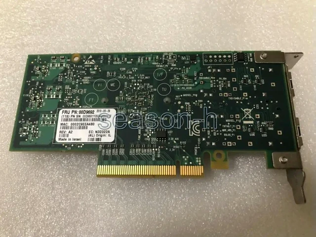 Alt view image 5 of 6 - MCX312A-XCBT 00D9692 ConnectX-3 Dual Port 10GB SFP network card
