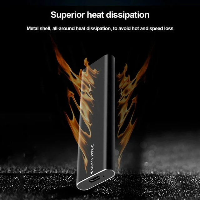 Alt view image 5 of 6 - M.2 NVME NGFF External SSD Case USB Type C Hard Disk Case 10Gbps PCIe Solid State Drive Enclosure NGFF SATA for Tablet Laptop