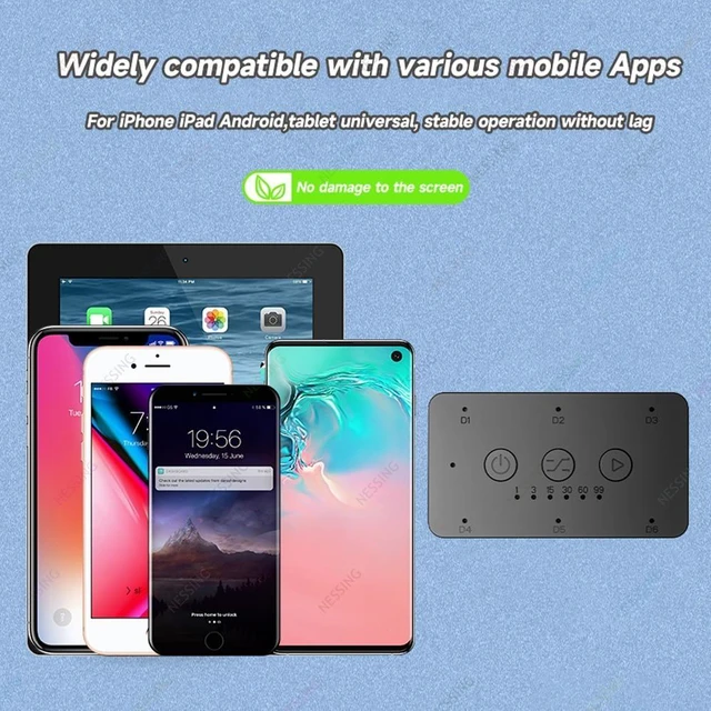 Alt view image 12 of 12 - Auto Slide phone screen Automatic Brush Screen Swipe Sliding Screen Video Reading tools Suitable for all mobile phones(6 IN 1)