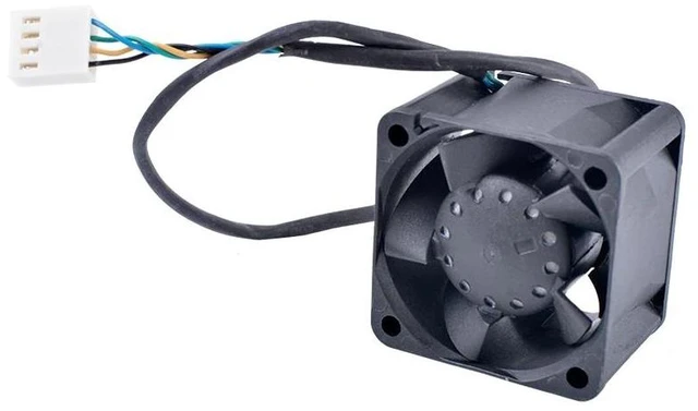 Alt view image 7 of 8 - DB04028B12U 40mm fan 4cm 4028 40x40x28mm 12V 0.66A Dual Ball Bearing 4-wire 4pin PWM Server Power Airflow Coo